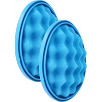 vhbw 2x Staubsaugerfilter kompatibel mit Samsung VC21F50VNAB/SW, VC21F50VNAP/ML Staubsauger - Schaumstofffilter, Vormotorfilter Blau Weiß
