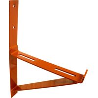 DAPRONA Laufroststütze für Dachtritt und Laufrost, Wandmontage, Dachtritte für Schornsteinfeger, sicherer Kamin-Zugang - Ziegelrot, 25cm