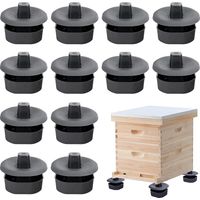3 Sets/12 Stuks Bijenkorf Stands - Stevig Bijenkorf Voeten Stands - Bijenkorf Basis Bijenteelt Hive Ondersteuningstools voor Outdoor Tuin Bijenhouderij Workshop