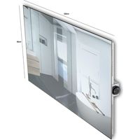 Bella Jolly Infrarot Glasheizkörper 60 x 120 cm 1100 Watt, Spiegel Elektroheizgeräte