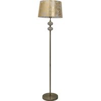 Pie de salón cuero bolas mosaico ámbar pantalla pan de oro 1xE27