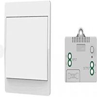 Self-powered wireless switch, battery-free, wireless remote control for lights and electrical appliances, waterproof and safe, can be installed directly in bathroom, etc.(1TB 1)