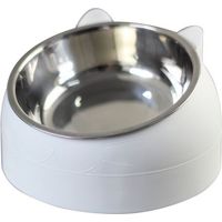 Pair Gamelle pour Chat, Gamelle Chat Inclinée, Gamelle Chat Plateforme inclinée à 15°, Gamelle Petit Chien, Gamelle Chien Chat Antidérapante, Gamelle Chat Surélevée et Inclinée, Bols pour Chats, 200ML