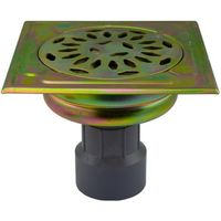 Ablaufgarnitur aus verzinktem Stahl - 125x125mm - 40, CLARA