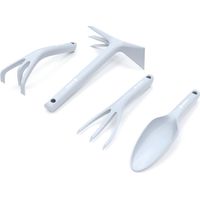 Gartenhandgeräte Satz PASTEL (blau) Pflanzkelle, Pflanzgabel, Grubber