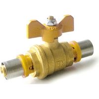 Valvola a sfera per multistrato gas con leva farfalla diam. 26