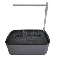 Baignoire pour perroquets et oiseaux avec système de circulation d'eau automatique, douche et fontaine électriques USB pour animaux de compagnie.