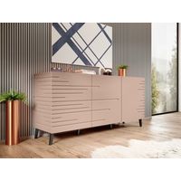 Commode de rangement Meuble universel Rose antique 155x72x40cm NOVAK sur pieds