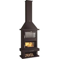 FM Cheminée métallique C-200 H 14kW avec four inox