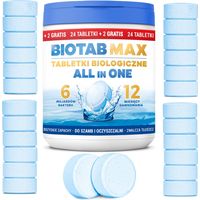Tabletas biológicas BioTab MAX Todo en Uno para tanques sépticos de plantas de tratamiento de aguas residuales de 24+2