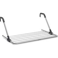 Brabantia 105241 Hängende Wäscheleine, Edelstahl, Metall grau, 68 x 44 x 3,5 cm