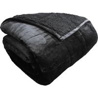 Polar Night Gewichtsdecke 150x200cm sherpa black - 7 kg