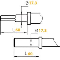 PIC 17,3X60/SK6-B3DA LG 270MM - SULLAIR - 27432