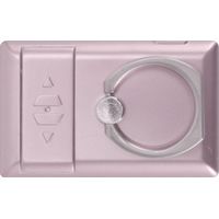 Briquet électrique avec anneau de téléphone, coupe-vent, rechargeable USB, sans flamme, or rose.
