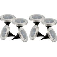 Set di 8 fari solari rotondi D12CM DECKY