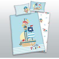 Literie en coton 100x135 Mali Pirates 7499 Bateau pour un lit
