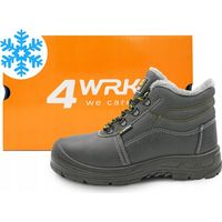 Chaussures de travail d'hiver, bottines imperméables pour hommes, modèle S3, doublées de fourrure, pointure 42.