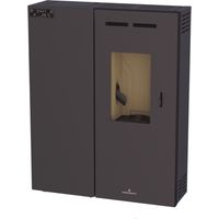Poêle à granulés slim Minerva 6,7kW - Avec le kit