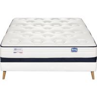 Ensemble L'INEDIT, matelas ressorts ensachés 160x200, ferme, H27 + sommier