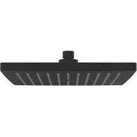 Soffione quadrato 250x250 mm in ABS nero opaco