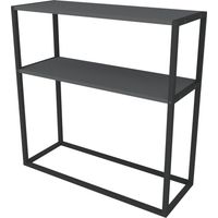 Mesa consola con superficie de almacenamiento 90 x 90 x 335 cm antracita 030008568
