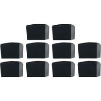 Cyclingcolors – Lot de 10 embouts de tube carré en caoutchouc thermoplastique – 30 x 30 mm noir – Protection pour pieds de meubles et chaises
