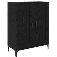 Sideboard/Anrichte/Buffet Schwarz Eichen-Optik 69,5 x 34 x 90 cm Holzwerkstoff LXWW110974
