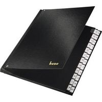 BENE Pultordner Bene A-Z Polyproylen schwarz 24 Fächer Bene A-Z Polyproylen schwarz 24 Fächer