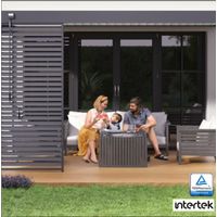 Pérgola bioclimática adosada Ombrea VS 3x4M - V2 - Antracita/Blanco