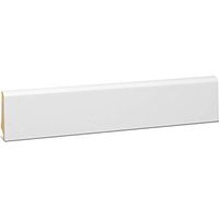 KGM Sockelleiste Coburger Profil weiß RAL 9016 14 x 60 mm 2,4 m