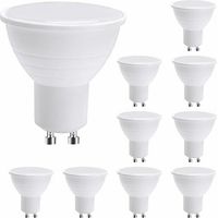 LED GU10 Spotlight Bulbs,GU10 LED Light Bulbs, 7W Warm White (50W Halogen Equivalent) Energy Saving Light Bulb, 600LM 120° Beam Non-dimmable, Pack of 10