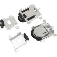 Roulette de porte coulissante – Lot de 2 roues en nylon et 2 clips – Résistant à l'usure et à la corrosion – Pour armoires et placards – Dontodent