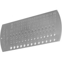 Jauge de perçage et de trou d'alésage RS PRO, Acier ( Prix pour 1 )