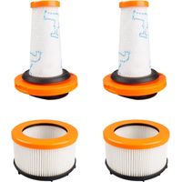 Filtre pour Rowenta X-FORCE FLEX 9.60, Filtres pour Rowenta X-FORCE FLEX 9.60 et X-NANO ESSENTIAL RH20xx, 2 Pré-Filtres + 2 Filtres Moteur, Filtres HEPA lavables pour ZR009010, ZR009012