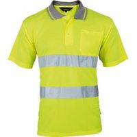 Polo High Viz - Polo dede manica corta alta visibilità Soul Rebel High Viz giallo fluorescente L