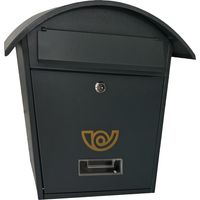 Cassetta Postale Kasart Lobelia Grigio Acciaio 36 x 13 x 37 cm