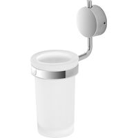 Inbagno Set Accessori Bagno a Muro in Acciaio Cromo Doppio Fissaggio Tasselli e Biadesivo 3M (6.5x17.5)