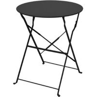 Mesa Bistrot Plegable Mérida ø60cm en Acero Grafito