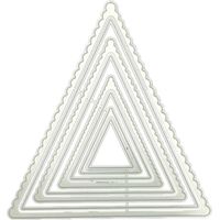 Vintage for Triangle Wave Border Cutting Dies DIY Stencil Die Cuts for Card Maki