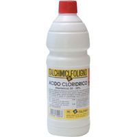 Acide chlorhydrique 33% 1L – Nettoyant détartrant puissant – Pour surfaces métalliques et carrelages – Élimine les dépôts calcaires – Italchimici
