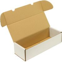 Klappschachtel 1-wellig Maße 308x112x80mm Qualität 1.20 B weiß weiss