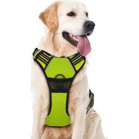 Super Dog Harness Adjustable Anti-Pull Harness Reflective Nylon Oxford Chest Harness for Large, Medium and Small Dogs Orange S (chest circumference: 40-50 cm)