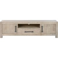 Mueble Tv Madera De Hevea Metal 160X40X46,5
