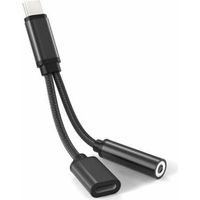 USB C Audio Adaptateur 2 en 1 Adaptateur Type C Jack et Chargeur Compatible avec Huawei P40 Pro/P30 Pro/P20, Mate 20 Pro/Mate 30 Pro, Mi 9/9T Pro/10T/10T Pro