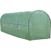 Polytunnel mit Folie Gewächshaus Treibhaus Tomatenhaus Pflanzenhaus Folientunnel 25mm 6m x 3m