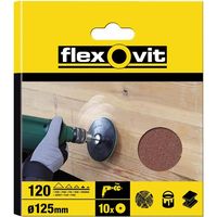 Drill Mountable Discs 125mm Medium 80G (Pack 10) FLV26382