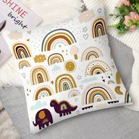 Housse de coussin animaux rigolos, enfant