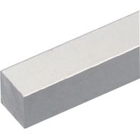 PROFILO PER FAI DA TE QUADRO PIENO mm 10 x 10 - mt 1 col.argento- 8 pezzi - UNIKO