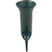 Testrut Grabvase PP ca. 26 cm, grün