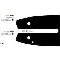 Guide Chaine Tronçonneuse Oleo Mac/ Olympic 30cm3/8" Lp .050 (1,3mm).